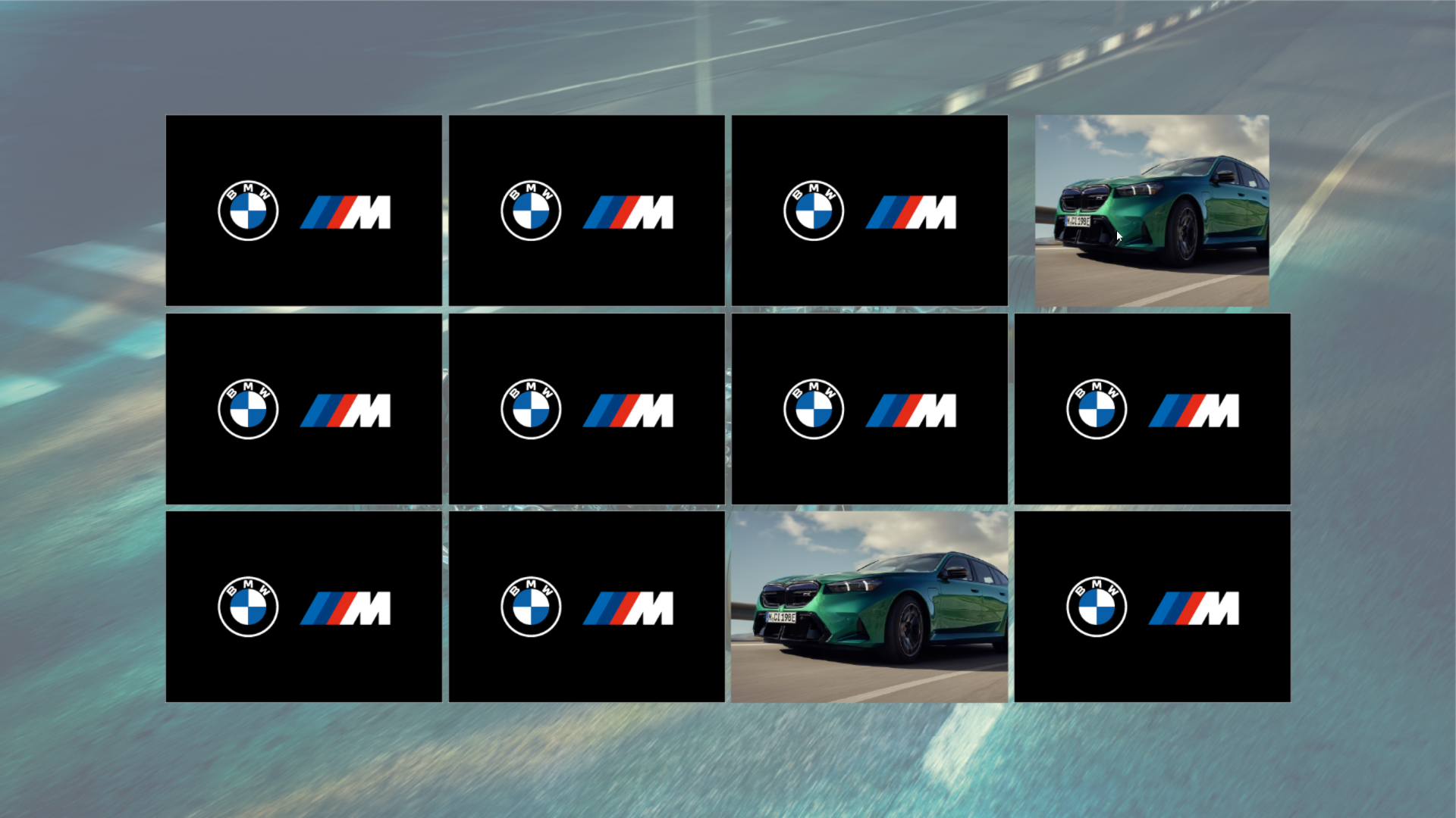 BMW 카드 플립 게임 미리보기